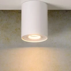 Lucide Plafondspot Tube Wit - GU10 - Ø 10 cm