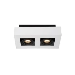 Lucide Plafondspot Xirax Wit - 2 x GU10 - 14x25 cm
