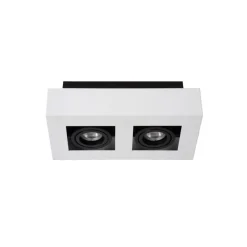 Lucide Plafondspot Xirax Wit - 2 x GU10 - 14x25 cm