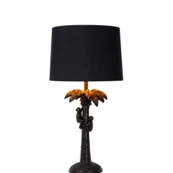 Lucide Tafellamp Extravaganza Coconut Zwart - E27 - 58 cm hoog