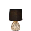 Lucide Tafellamp Marmo Zwart - E14 - 26 cm hoog