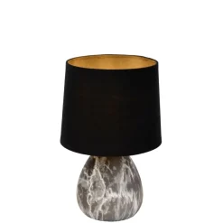 Lucide Tafellamp Marmo Zwart - E14 - 26 cm hoog
