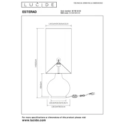 Lucide Vloerlamp Esterad Oranje - E27 - 100 cm hoog