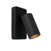 Lucide Wandlamp Clubs Zwart - GU10 - 16 cm hoog