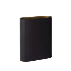 Lucide Wandlamp Ovalis Zwart - 2 x E14 - 20 cm hoog
