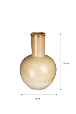 Mica Decorations Vaas Holm Crème - 42 cm hoog
