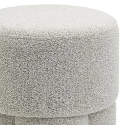Poef Kevion Beige - Ø 40 cm