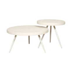 Salontafel Cordes Wit - set 2 stuks