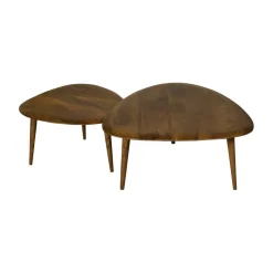 Salontafel Lombok Honingbruin -  set 2 stuks