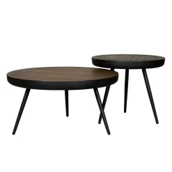 Salontafel Luso Bruin - set 2 stuks
