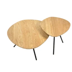 Salontafel Varo Naturel - set 2 stuks
