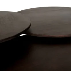 Salontafel Viktor Donkerbruin - Ø 80 cm