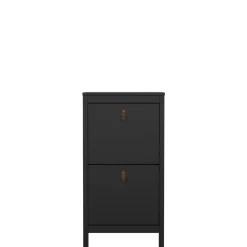 Schoenenkast Dallas Zwart - 54x103x25 cm