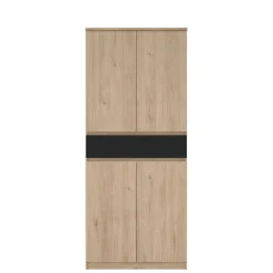 Schoenenkast Luna Eiken - 81x192x40 cm