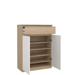 Schoenenkast Luna Wit - 81x112x40 cm