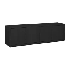 TV-meubel Chester Zwart - 215x55x40 cm
