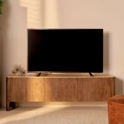 TV-Meubel Liam Bruin / Marmer - 175x55x40 cm