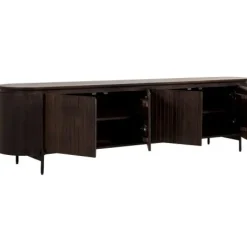 TV-meubel Viktor Donkerbruin - 210x56x43 cm