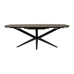Uitschuifbare Eettafel Enjoy Donkergrijs - 220/277x120 cm