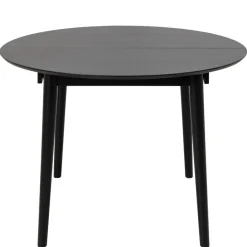 Uitschuifbare Eettafel Saga Zwart - 115/154x115 cm