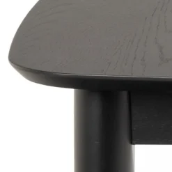 Uitschuifbare Eettafel Saga Zwart - 180/219x90 cm
