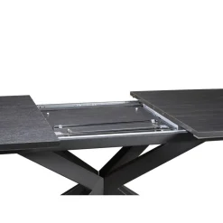 Uitschuifbare Eettafel Zwanenburg Zwart - 220/280x100