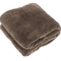 Unique Living Plaid Justin Taupe - 150x200 cm