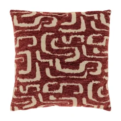 Unique Living Sierkussen Liam Rood/Bruin - 45x45 cm