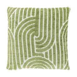 Unique Living Sierkussen Ziza Groen - 45x45 cm