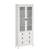 Vitrinekast Dallas Wit - 79x199x33 cm