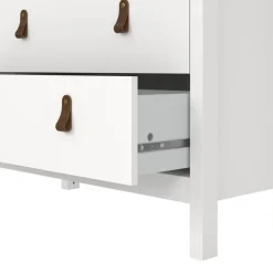Vitrinekast Dallas Wit - 79x199x33 cm