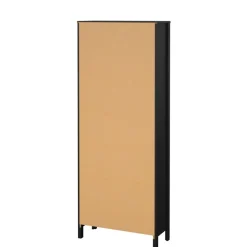 Vitrinekast Dallas Zwart - 79x199x33 cm