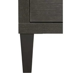 Vitrinekast Zwanenburg Zwart - 125x212x48 cm