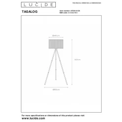 Vloerlamp Tagalog Zwart