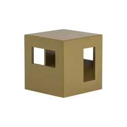 vtwonen Bijzettafel Modern Honinggeel - 40x40 cm
