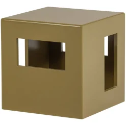 vtwonen Bijzettafel Modern Honinggeel - 40x40 cm