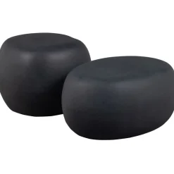 vtwonen Bijzettafel Pebble Antraciet - 50x50 cm