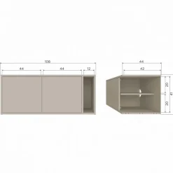 vtwonen TV-meubel Settle Down Dust - 108x45x44 cm