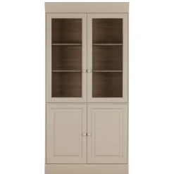 vtwonen Vitrinekast Chow Greige - 105x215x40 cm