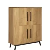 Wandkast Batenburg Naturel - 120x150x45 cm
