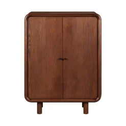 Wandkast Boogie Donkerbruin - 90x120x43 cm