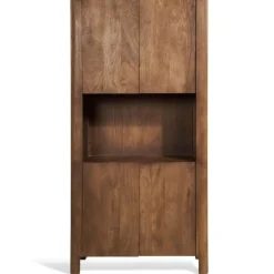 Wandkast Liam Kastanjebruin - 90x180x40 cm