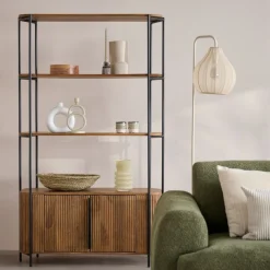Wandkast Rego Bruin - 98x171x35 cm