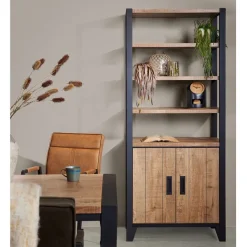 Wandkast Tilburg Naturel - 82x200x45 cm