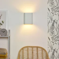 Wandlamp Ovalis Wit