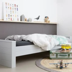 WOOOD Bed Dennis Grijs - 90x200 cm