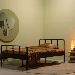 WOOOD Bed Mees Zwart - 120x200 cm