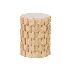 WOOOD Bijzettafel Axu Zand - Ø 35 cm