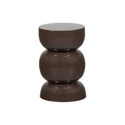 WOOOD Bijzettafel Breno Donkerbruin - Ø 30 cm