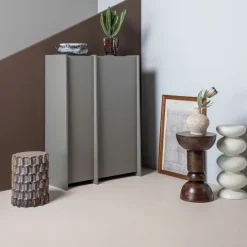 WOOOD Bijzettafel Brilo Crème - Ø 29 cm